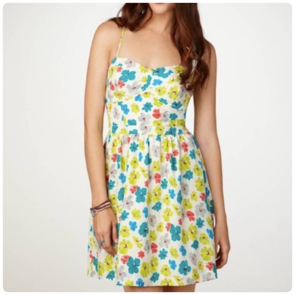American Eagle Floral Smocked Back Mini Dress
